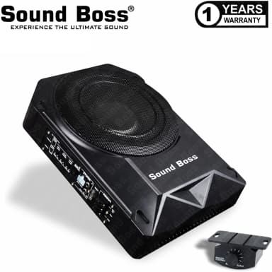 Sound Boss SB-S-10 PRO-BASS Ultra-Compact Active Under Seat Subwoofer (Powered , RMS Power: 600 W)